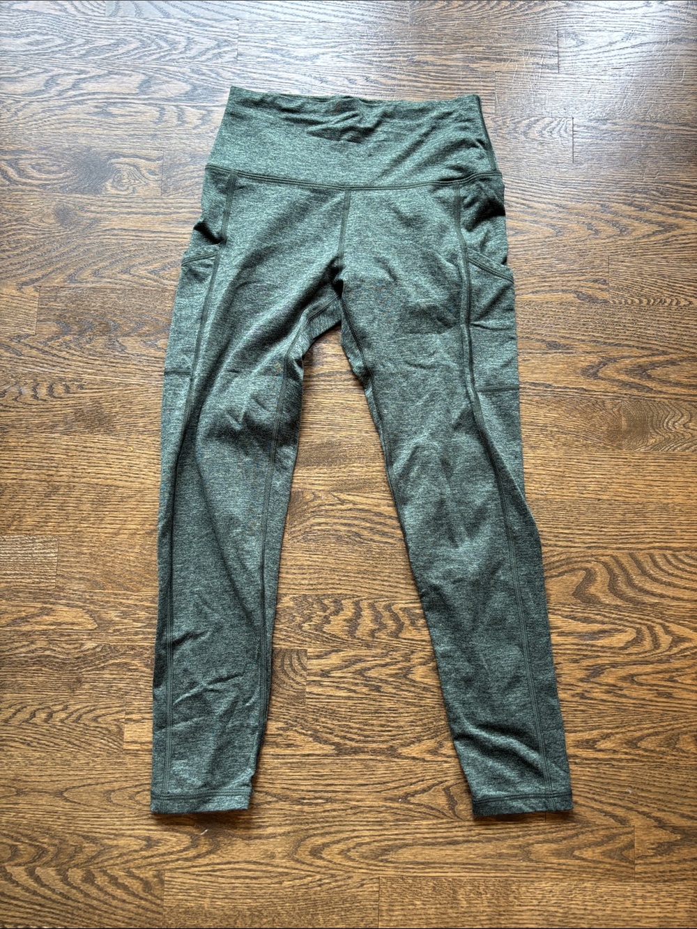 aerie Heathered Olive Green High-Rise Leggings